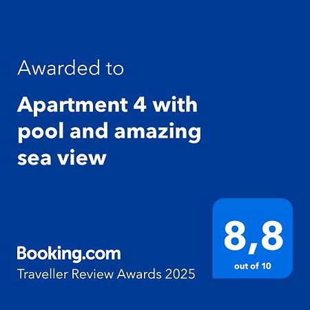 Apartment 4 With Pool And Amazing Sea View Lokva Rogoznica Exterior photo